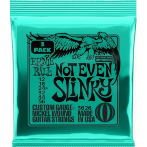 Ernie Ball 3626 Not Even Slinky Nickel 3-Pack